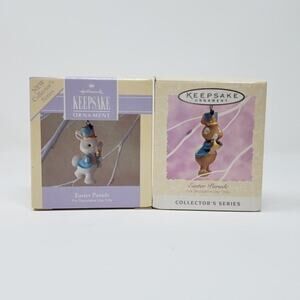 1992/1994 #1&3 Hallmark Easter Parade Spring Lot of 2 Holiday Ornaments